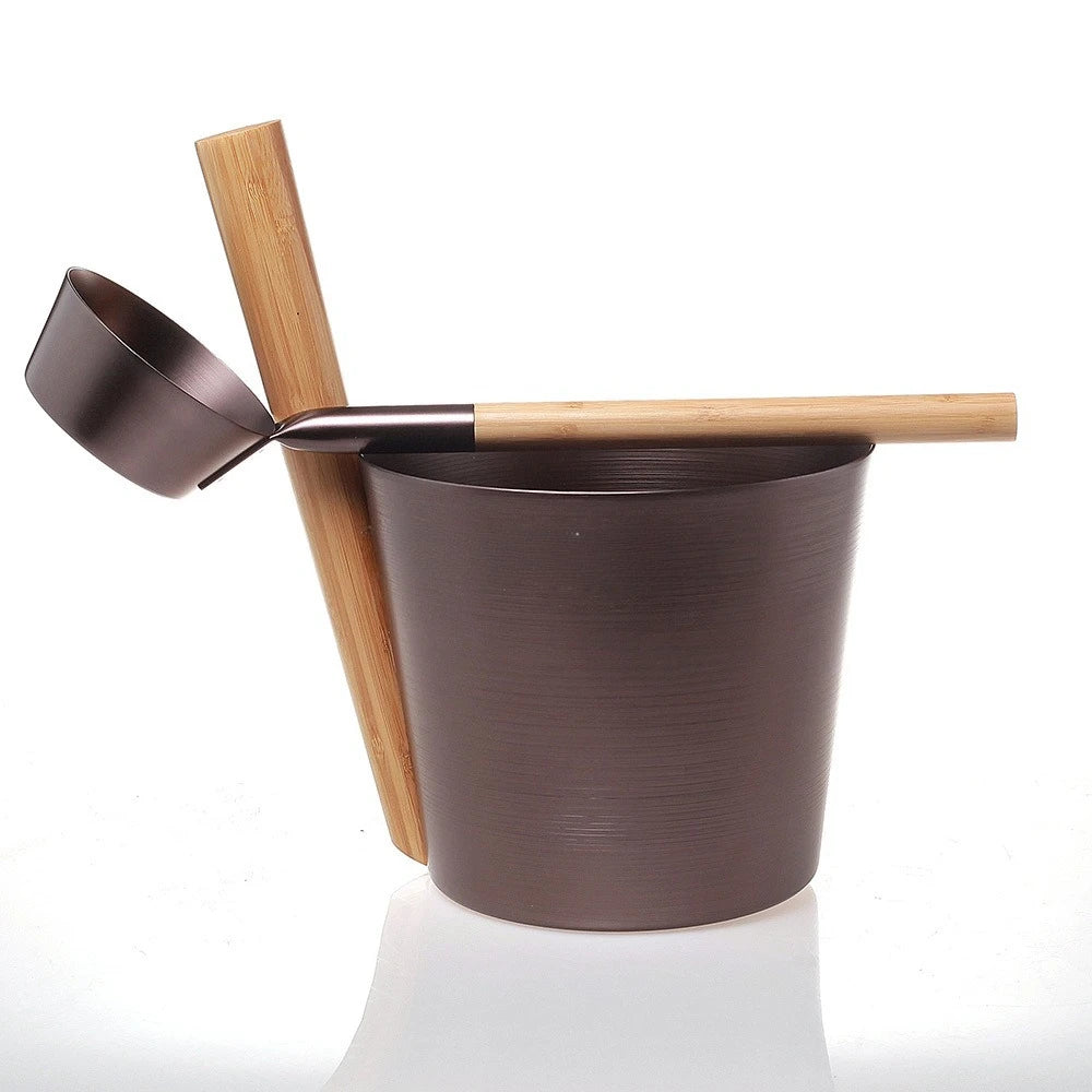 Anodizing 5L Sauna Bucket and Ladles Sauna Room Sauna Accessories