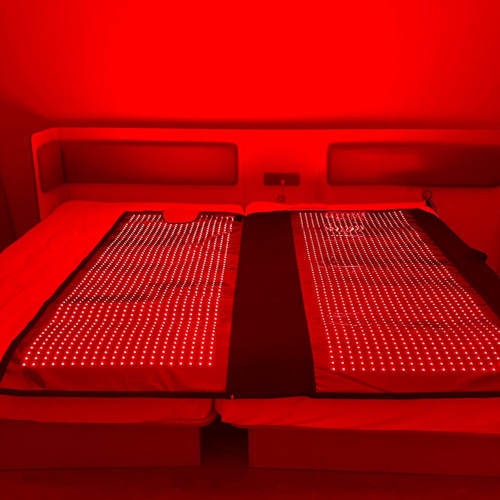 71" Red Light Sleeping Bag Full Body Relax LED Red Light Blanket Whole Body LED Infrared Sleeping Bag Red Light Mat for