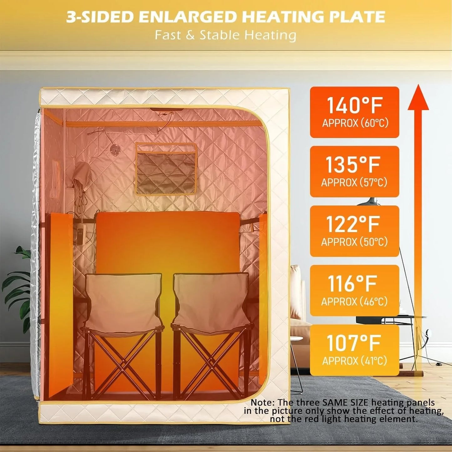 Full Size Far Infrared Sauna Two Person Home SPA with Time & Temperature Remote Indoor Saunas for Relaxation