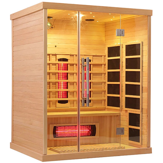Luxury Far Infrared Sauna and Steam Combined Room Indoor Outdoor Dry and Wet Steam Room