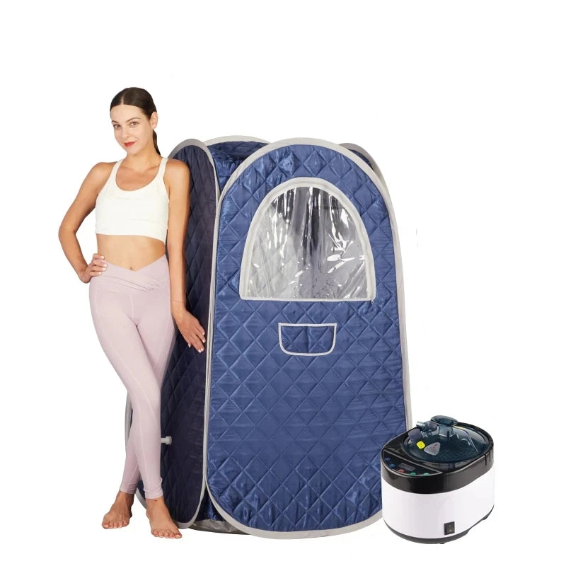 New Steam Sauna Portable Home Tent with 4L 1500W Steam Generator for Home Spa Relaxation