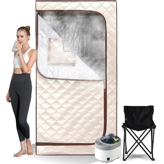 Portable Steam Sauna with 4L 1500W Steam Generator Full Size Personal Sauna Tent for Home Spa Indoor Sauna Steam Room