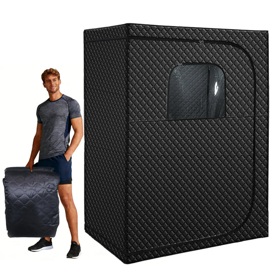 180x160x90 Modern 2 Person Portable Infrared Sauna Tent Remote Control Transom Windows Electric Steam Heating Sauna