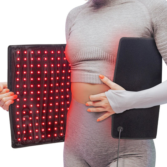 406 LEDs Red Light Therapy Heating Mat Larger Pad 660nm for Waist Back Shoulder Yoga Mat Relief Relax Infrared Light