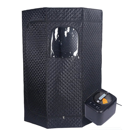 Wet Steam Heating Sauna Portable Home Spa Sauna Tent Hight 180cm with 3L Steam Pot Support