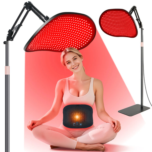 432PCS Red Light Therapy Bracket Light Mat 2-in-1 For Full Body Face Near Infrared Light Sauna For Body Face