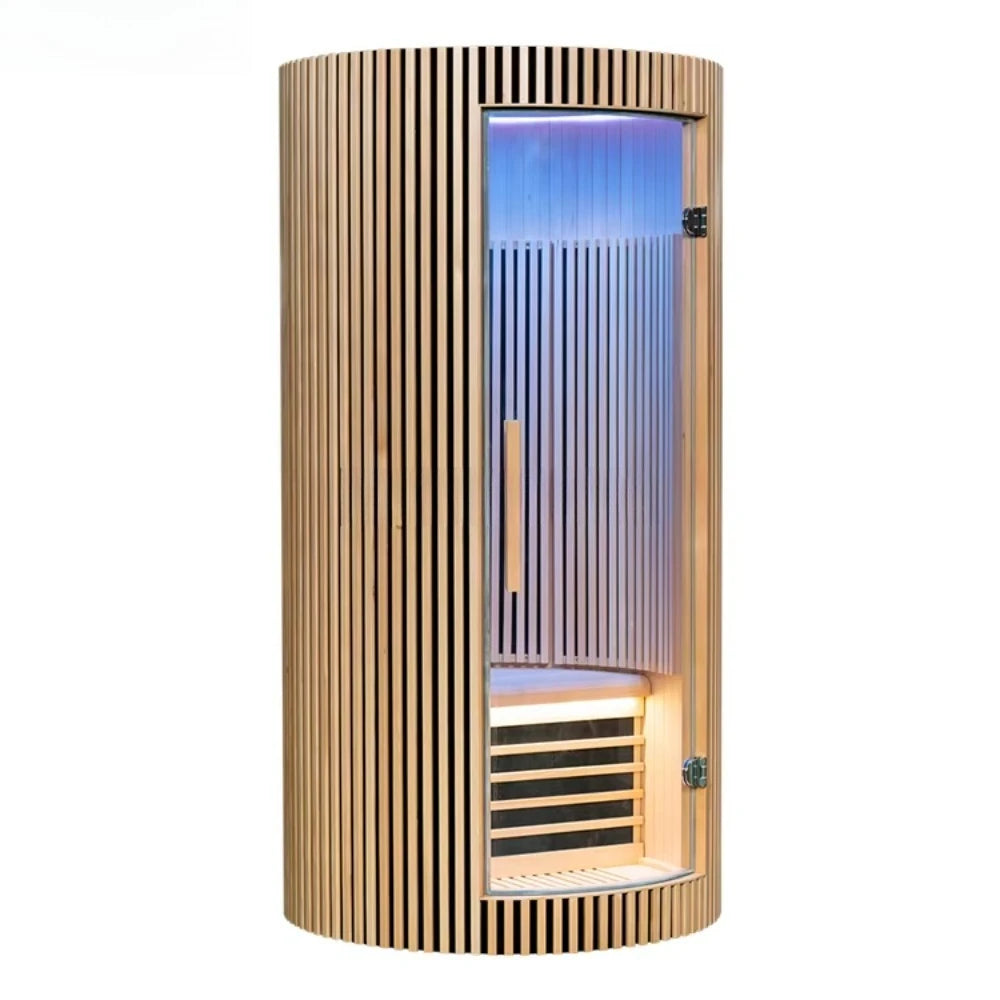 2 Person Indoor Infrared Full Wood Sauna Room Fully Equipped Wooden Sauna for Home Spa Relaxation